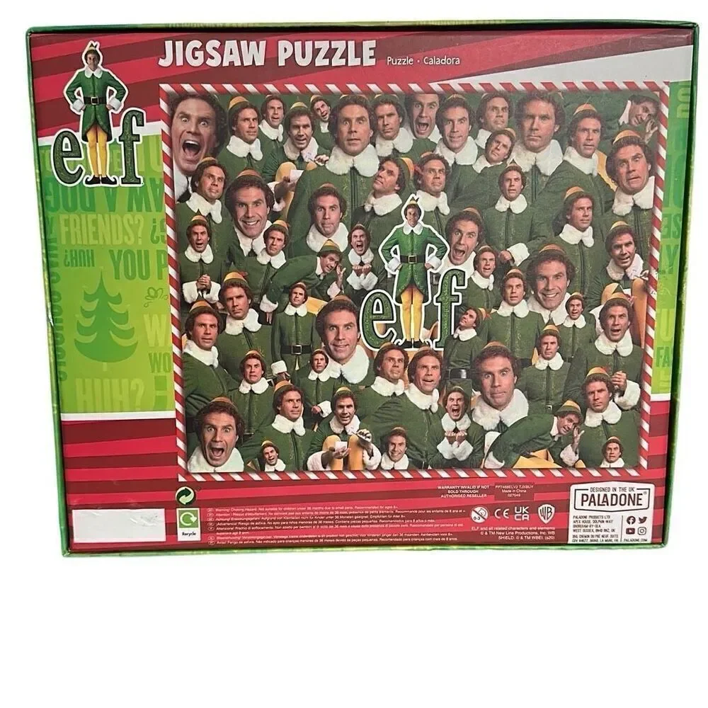 Elf The Movie Jigsaw Puzzle 1000 Pieces Christmas Buddy - Will Ferrell - New